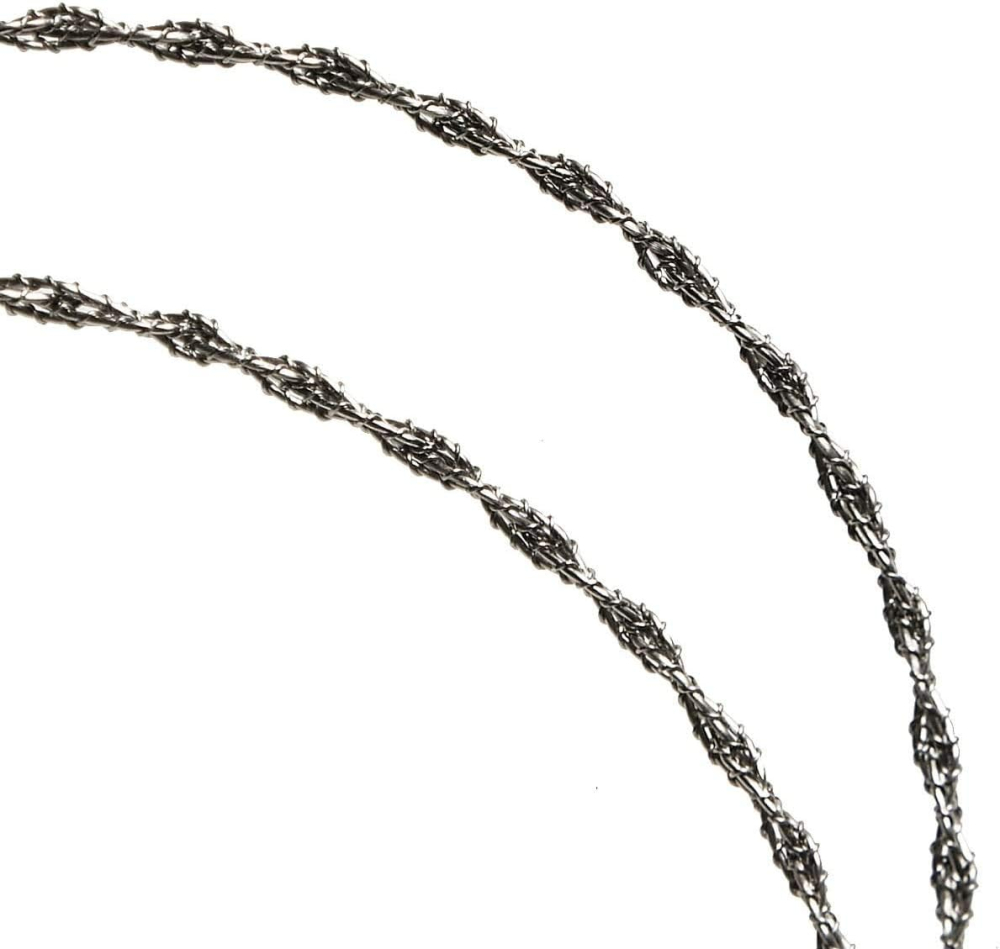 Fierastrau manual tip sarma din otel cu dinti micro, 60 cm, compact pentru camping si supravietuire [3]