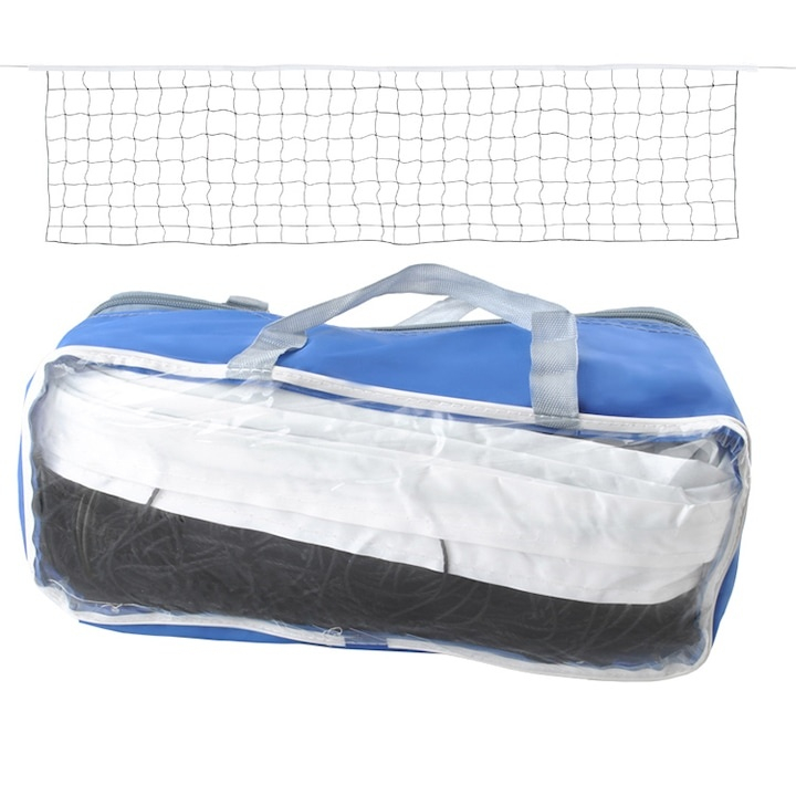 Fileu plasa pentru volei, badminton si tenis, portabil, geanta cu fermoar si maner pentru transport [8]