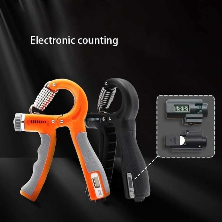 Flexor reglabil 10-60 kg,contor electronic, pentru antrenamentul incheieturilor si antebratului - Portocaliu [3]