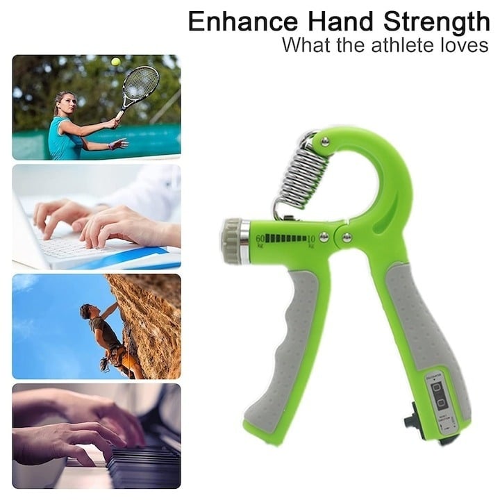 Flexor reglabil 10-60 kg,contor electronic, pentru antrenamentul incheieturilor si antebratului - Verde [4]