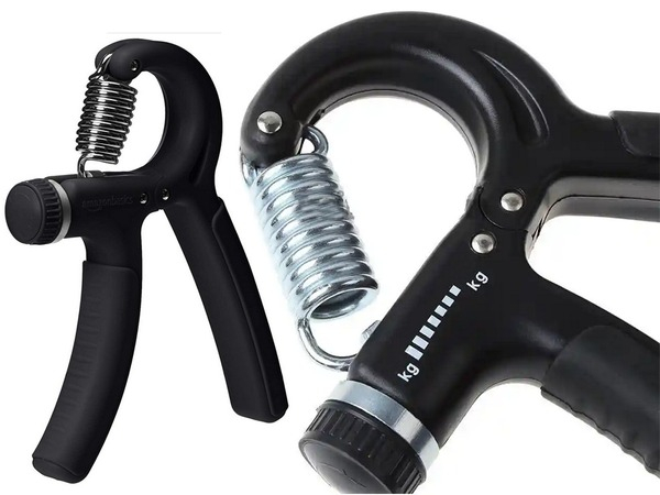 Flexor, Rezistenta reglabila 5-60kg, Manere cauciuc, Anti-alunecare, Inox/Otel, Negru [4]