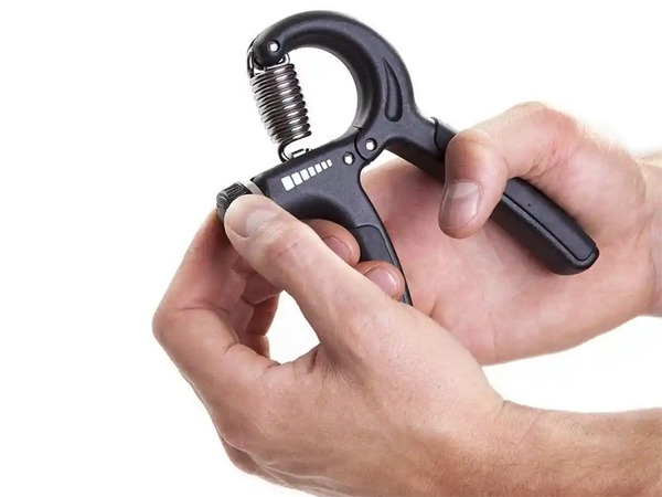 Flexor, Rezistenta reglabila 5-60kg, Manere cauciuc, Anti-alunecare, Inox/Otel, Negru [5]