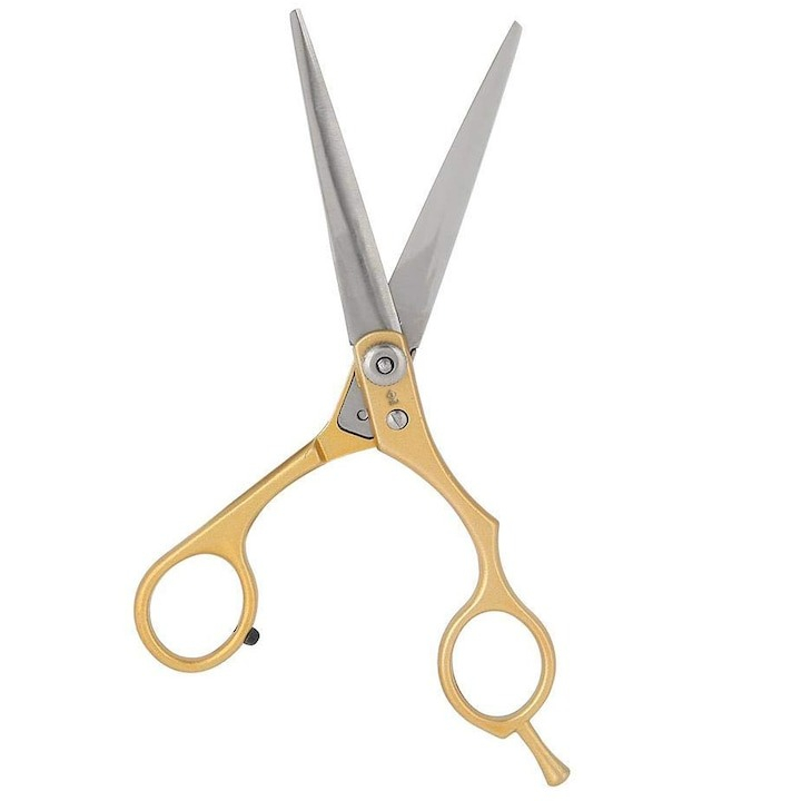 Foarfeca de tuns, otel inoxidabil, lungime 16 cm, auriu [11]