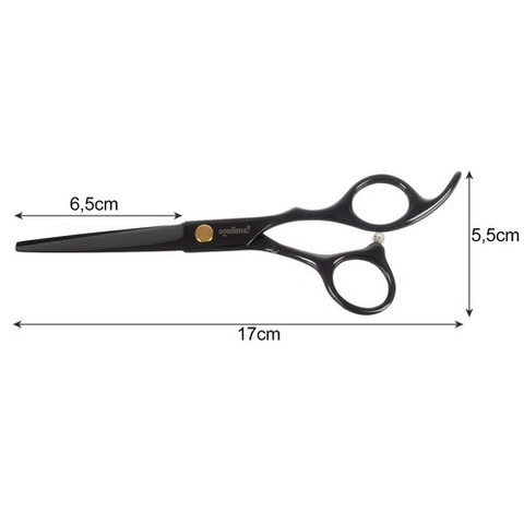 Foarfeca de tuns, otel inoxidabil, lungime 17 cm, maner ergonomic, negru [12]