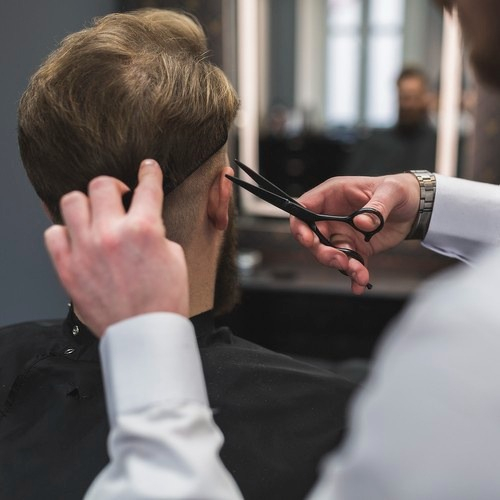 Foarfeca de tuns, otel inoxidabil, lungime 17 cm, maner ergonomic, negru [3]