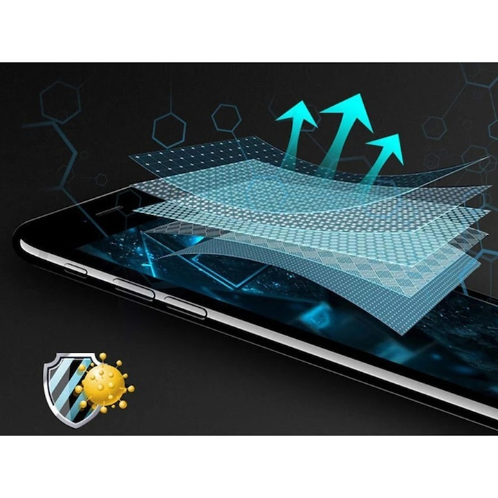 Folie lichida pentru protectia ecranului, universala, duritate 9H, strat transparent, aplicare usoara, tehnologie hydrogel, compatibila cu orice smartphone [5]