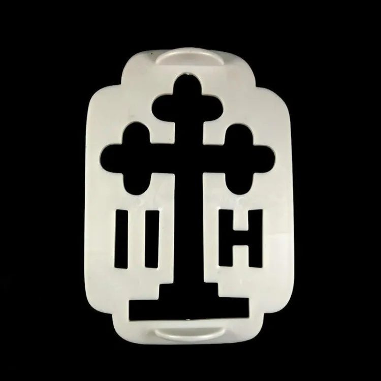 Forma pentru coliva dreptunghiulara, din plastic, cu cruce, 20 x 14 cm [3]