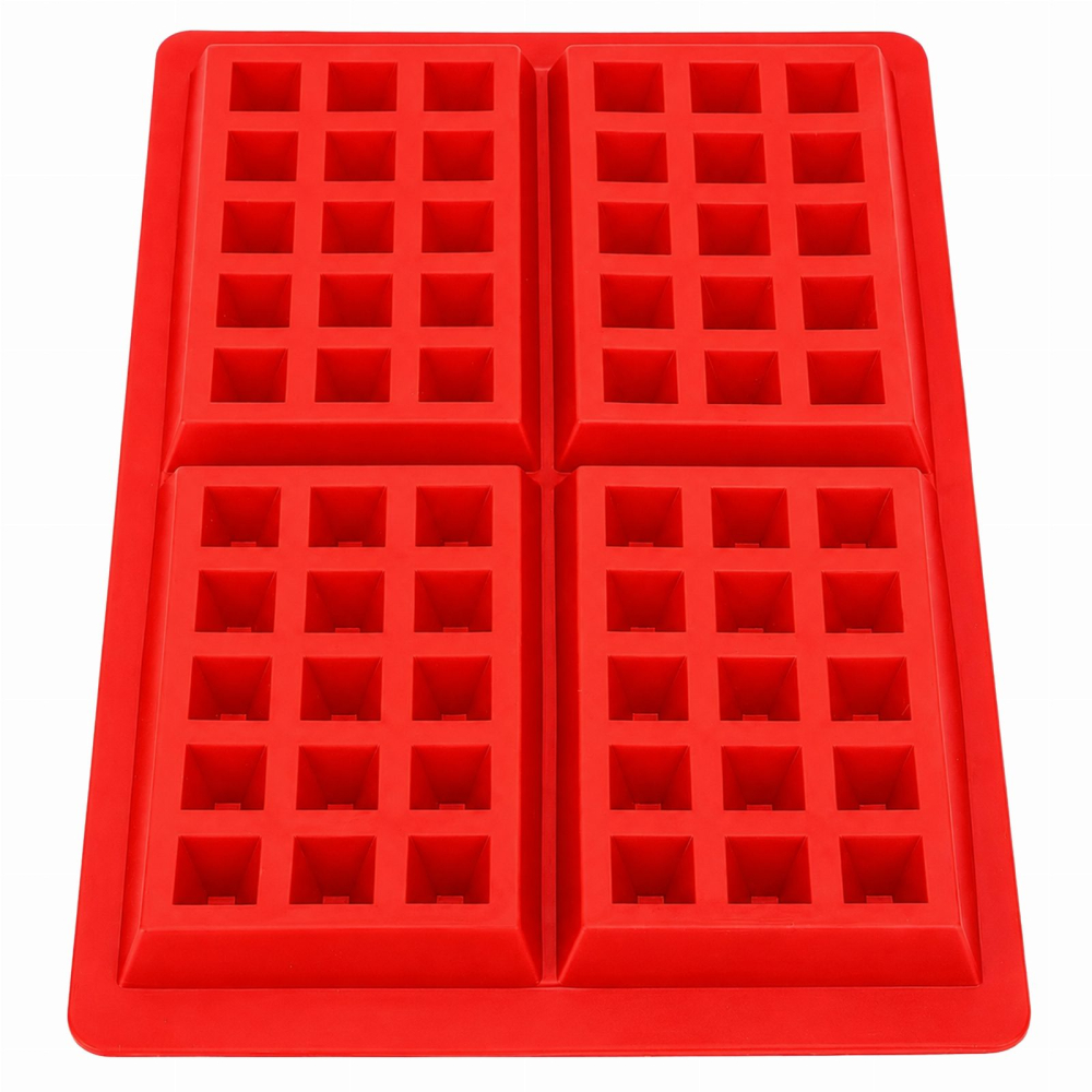 Forma Silicon Waffle Rosie, 27,7 x 18,4 cm, pentru 4 Gofre Dreptunghiulare [4]