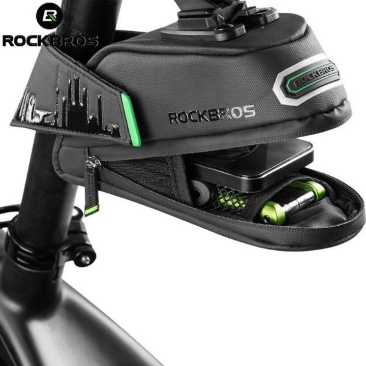 Geanta pentru bicicleta, 1l, prindere sub sa, 18 x 7.5 x 7 cm, negru [5]