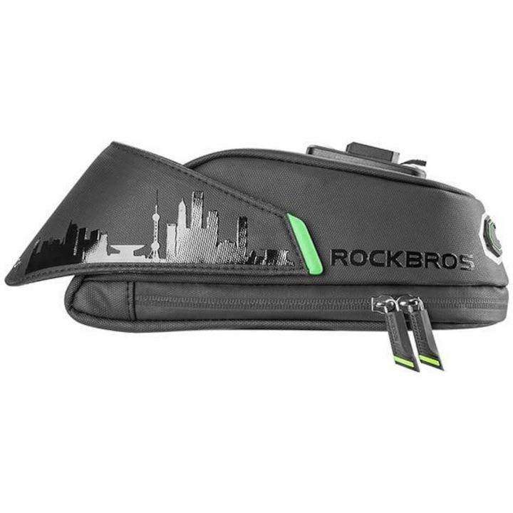 Geanta pentru bicicleta, 1l, prindere sub sa, 18 x 7.5 x 7 cm, negru [6]