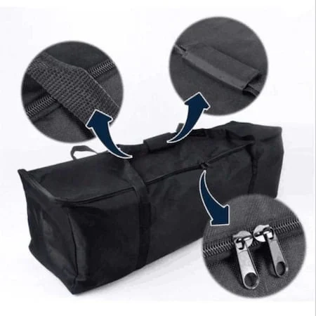Geanta Profesionala pentru Transport Echipamente Foto si Lumini Studio, Nylon Rezistent, 85 x 35 x 25 cm, Compartiment Generos, Negru [4]