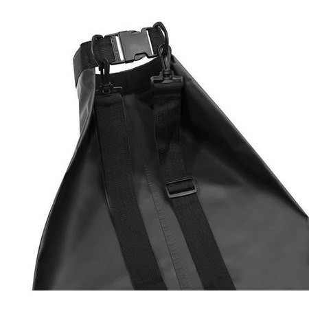 Geanta/rucsac camping, impermeabila, curea umar, PVC, negru, 20 L, 37x55.5 cm [9]