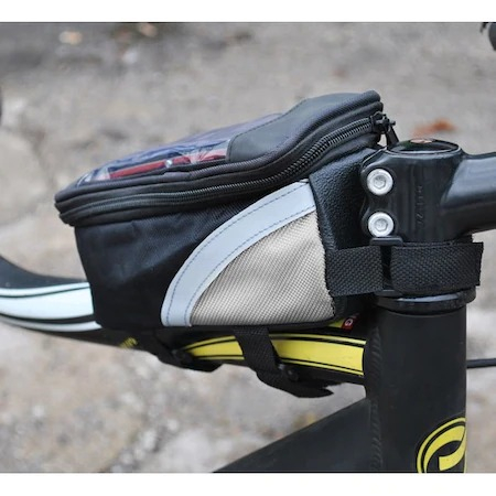 Geanta de telefon pentru bicicleta,forma dreptunghiulara,19x9,5x9 cm - Negru [10]
