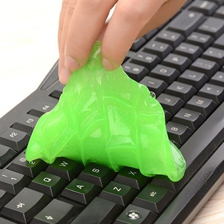 Gel elastic pentru indepartarea murdariei si a prafului din locatii greu accesibile, Verde [4]