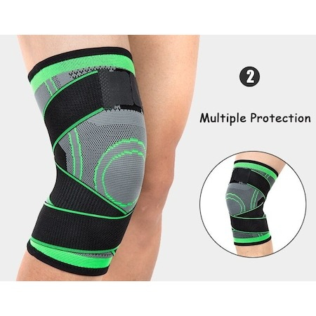 Genunchiera elastica ajustabila cu bretele elastice, bandaj pentru genunchi [5]