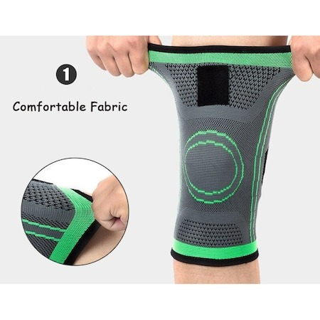 Genunchiera elastica ajustabila cu bretele elastice, bandaj pentru genunchi [9]