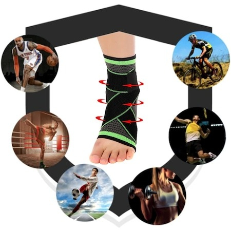 Glezniera Elastica universala, prindere cu benzi de fixare - Negru,verde [3]