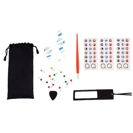 Harta razuibila a lumii,cu drapele si accesorii incluse, pentru copii si pasionati de calatorii,82x59 cm - Multicolor [7]