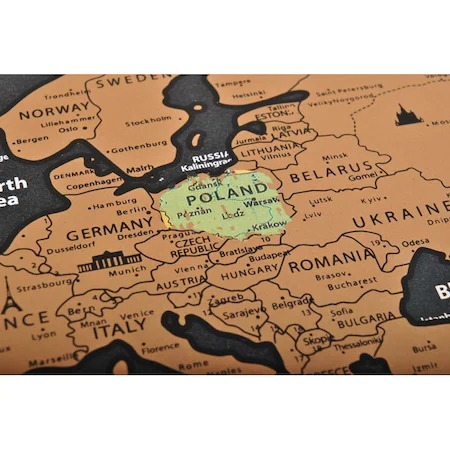 Harta razuibila a lumii,cu drapele si accesorii incluse, pentru copii si pasionati de calatorii,82x59 cm - Multicolor [4]