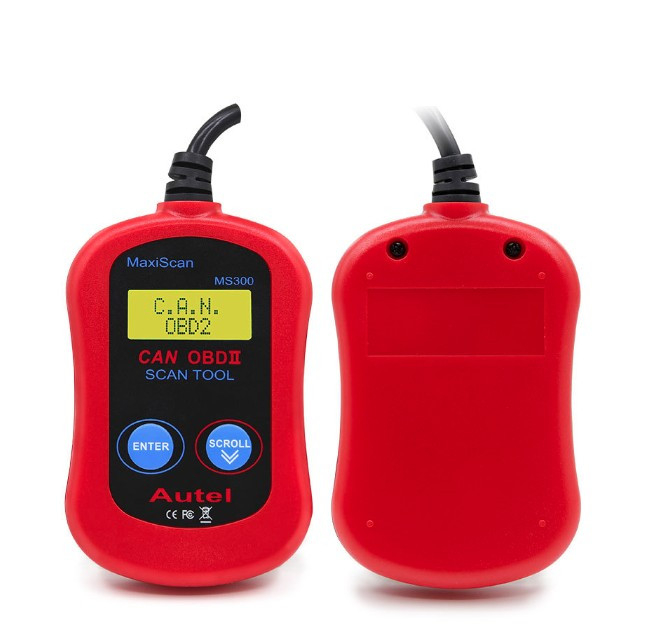 Interfata diagnoza auto profesionala, OBD2 MaxiScan 300 - Rosu/Negru [2]