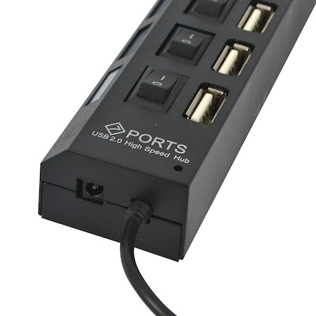 Hub 7x port USB, transmisie rapida 2.0 - Negru [6]