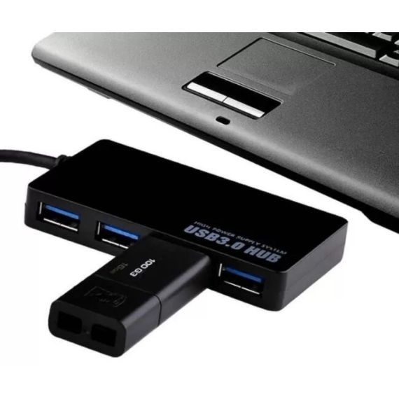 Hub USB 3.0 cu 4 porturi USB-A si conector USB-C, Viteza de transfer 5Gbps [2]