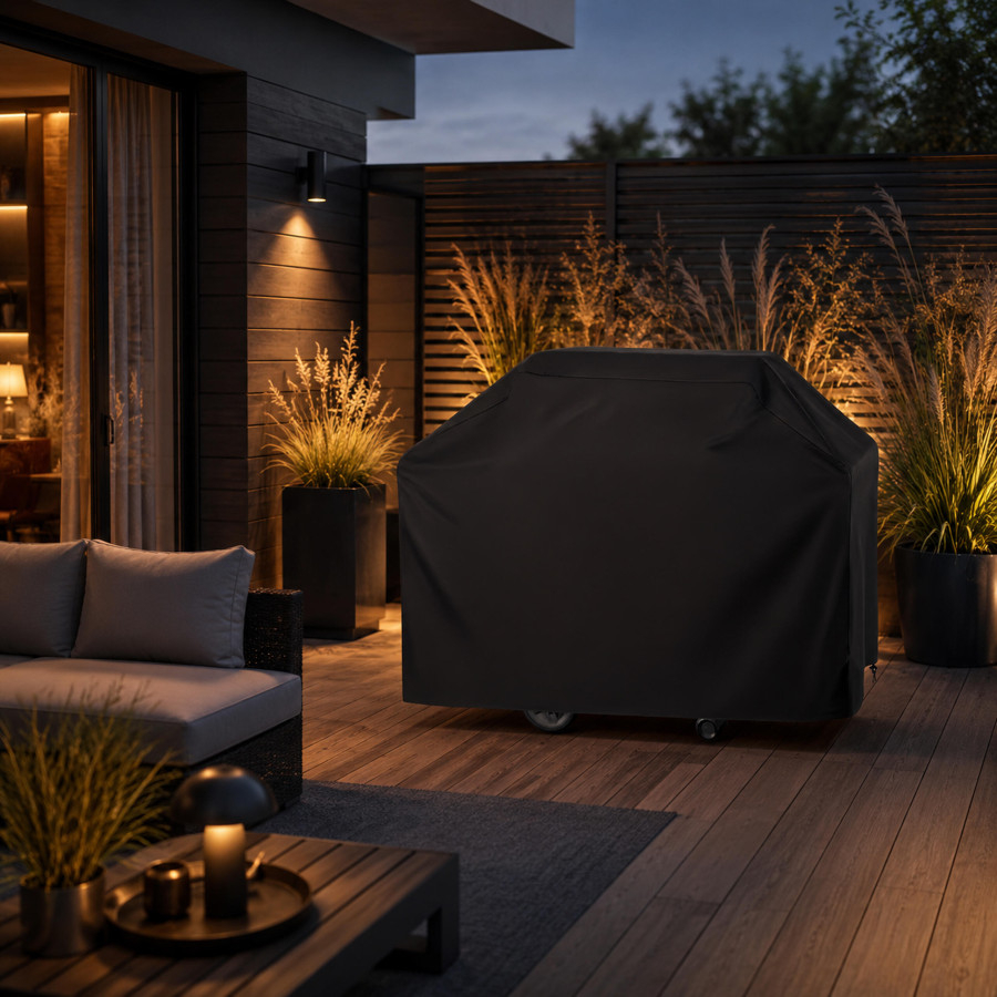 Husa protectie gratar neagra 145 x 61 x 117 cm, prelata impermeabila [12]