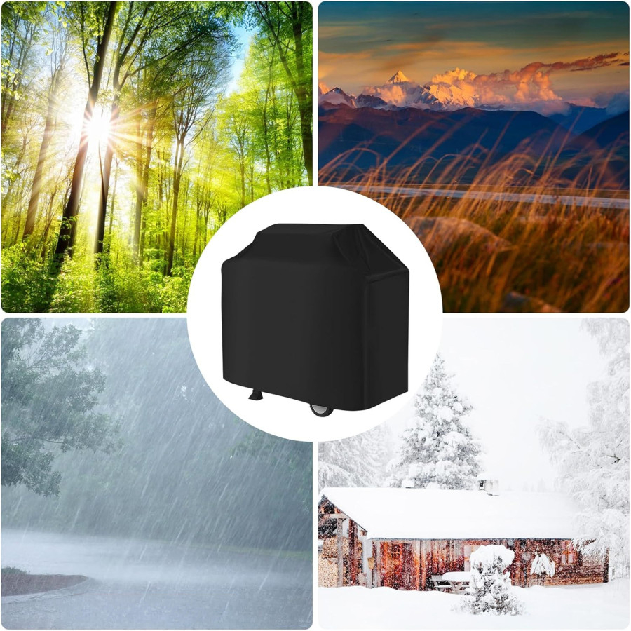 Husa protectie gratar neagra 145 x 61 x 117 cm, prelata impermeabila [7]