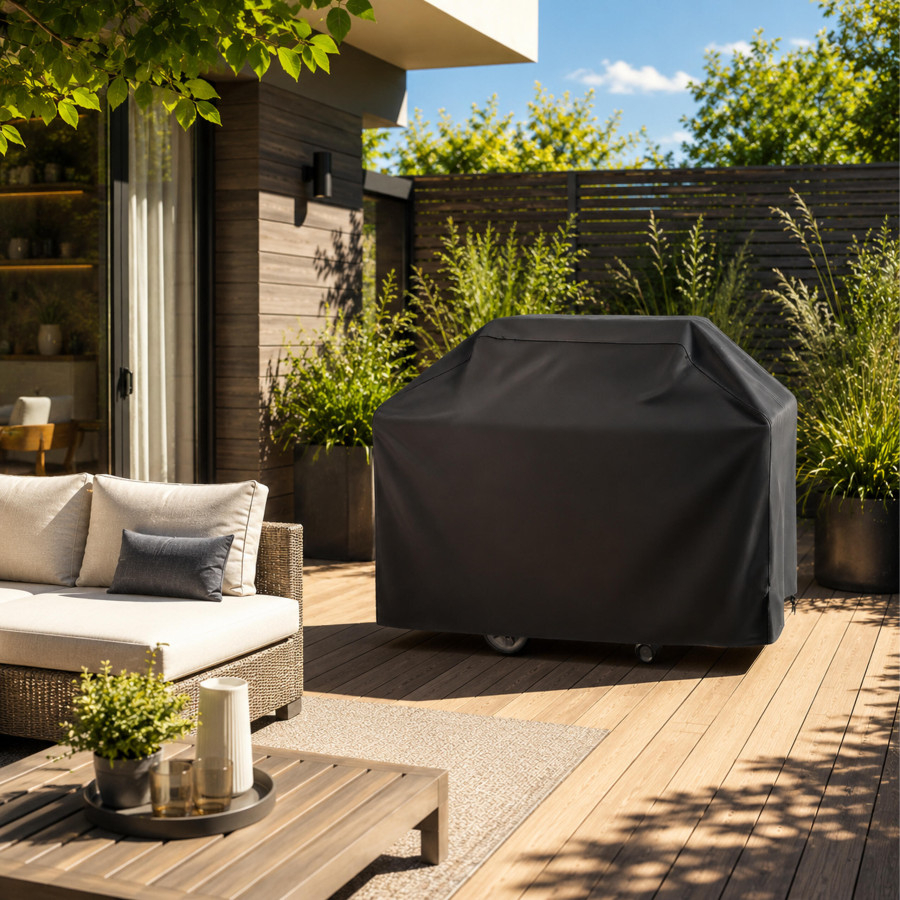 Husa protectie gratar neagra 145 x 61 x 117 cm, prelata impermeabila [9]