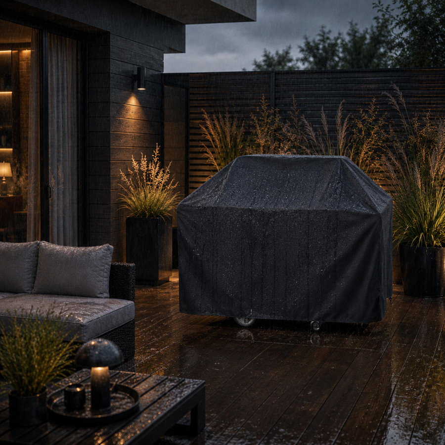 Husa protectie gratar neagra 145 x 61 x 117 cm, prelata impermeabila [11]