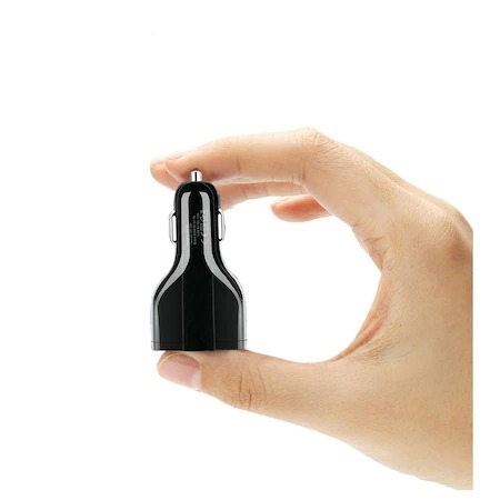 Incarcator auto 12V-24V, 3x USB cu incarcare rapida - Negru [2]