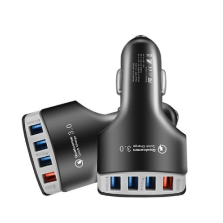 Incarcator Auto 12V, 4x USB 3.0 cu incacare rapida - Negru [3]