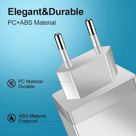 Incarcator priza,incarcare rapida 3.0 cu 4x USB - Alb [3]