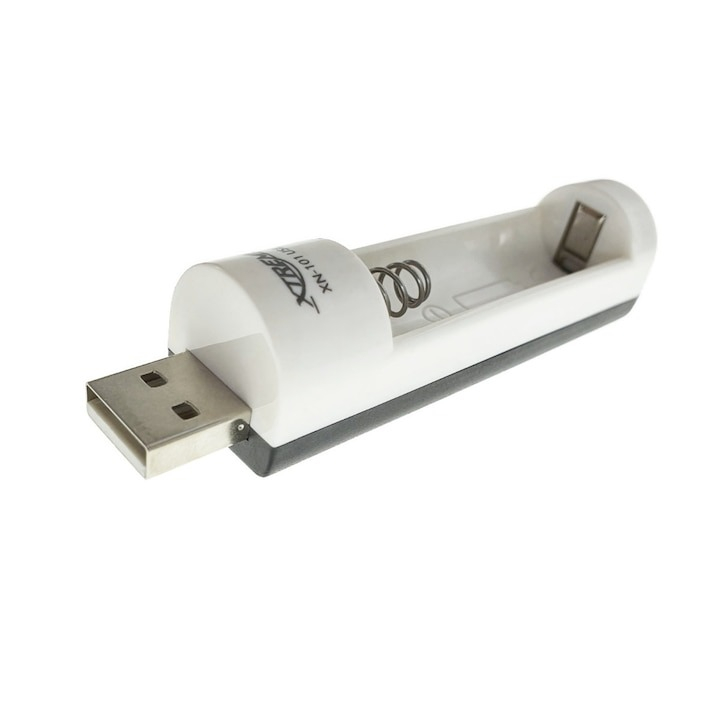 Incarcator USB , XN-101, pentru acumulator tip AA si AAA - Alb [4]