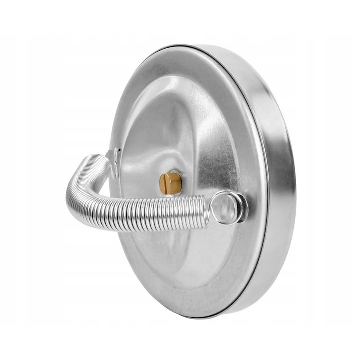 Indicator analogic de temperatura pentru conducte, fixare cu arc, scala 0-120°C, cadran 6.3 cm, argintiu [5]