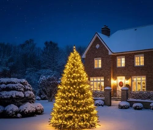 Instalatie luminoasa LED cu globuri, Alb Cald, 30 m iluminati + 2 m alimentare, 300 LED, cablu negru, exterior si interior [4]