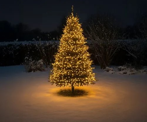 Instalatie luminoasa LED cu globuri, Alb Cald, 30 m iluminati + 2 m alimentare, 300 LED, cablu negru, exterior si interior [3]