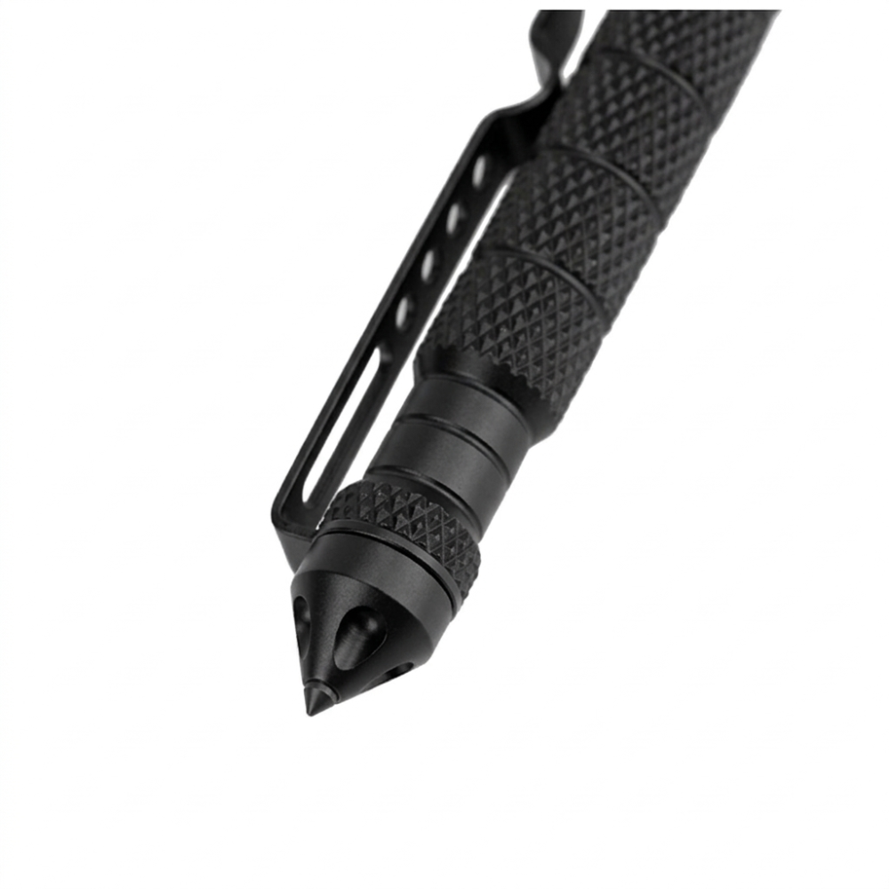 Instrument multifunctional tip pix metalic pentru urgente, spargator geam auto, rezistent, 15.8 x 1.38 cm, negru [4]