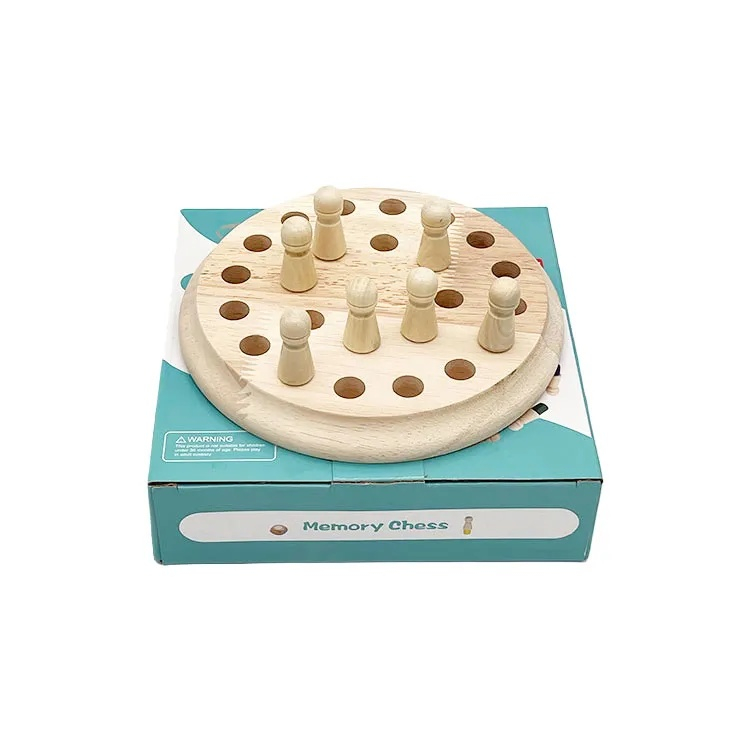 Joc de memorie Montessori din lemn, multicolor, tabla rotunda 17 cm, 24 pioni si zar colorat, joc educativ pentru dezvoltarea atentiei si memoriei, 4 ani+ [12]