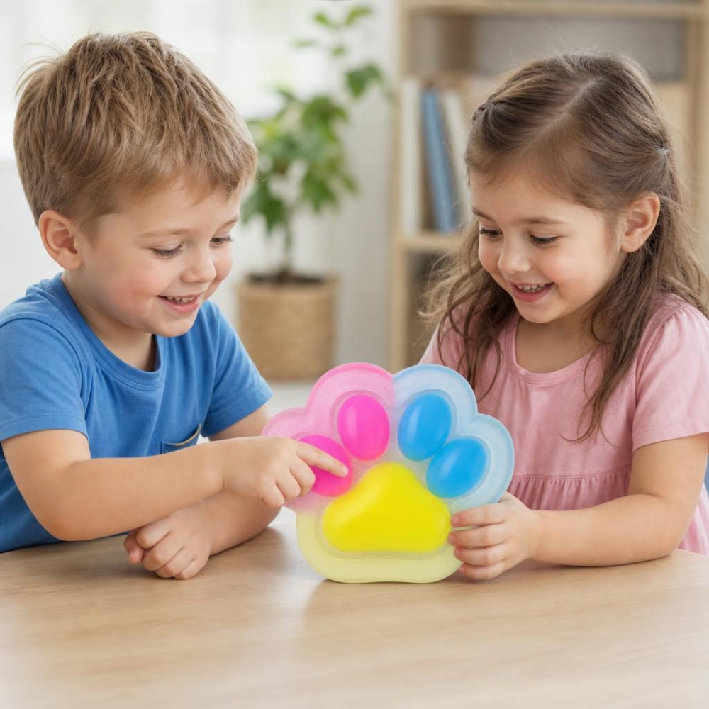 Jucarie antistres squishy multicolor 8.5 x 7.5 x 3 cm, forma labuta, 75 g [2]