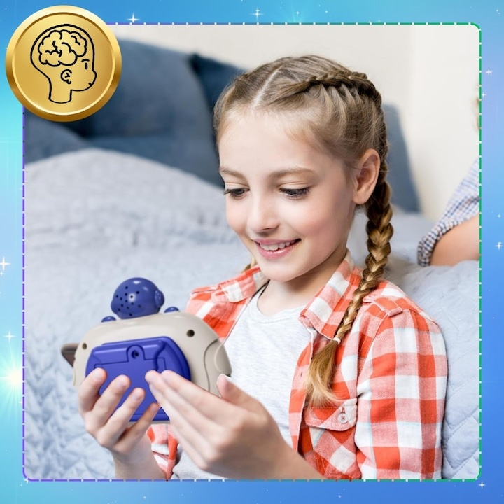 Jucarie interactiva antistres cu sunete si lumini Pop-It Blue Astronaut – joc electronic de indemanare si relaxare pentru copii si adulti [2]