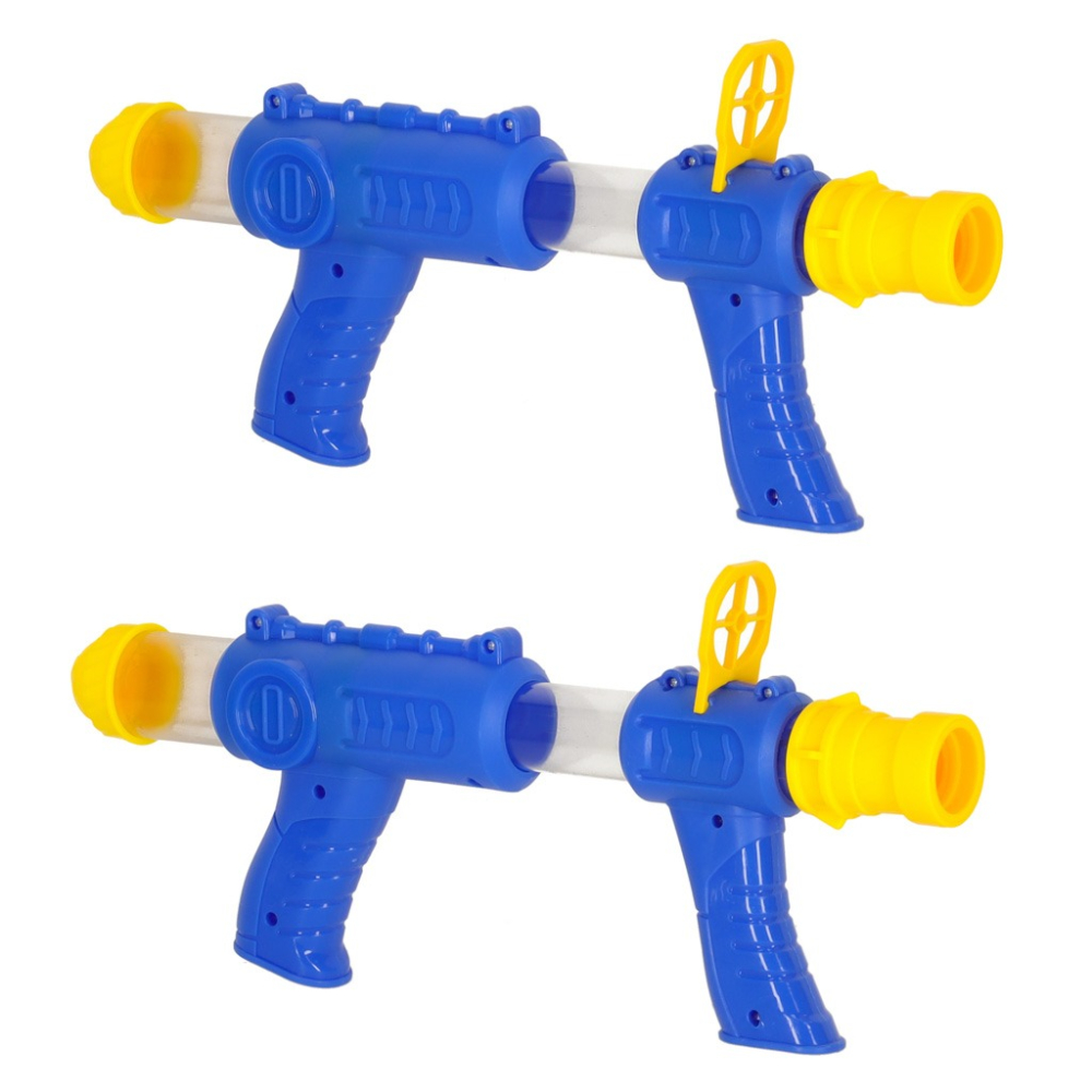 Jucarie interactiva pentru copii, set 2 pistoale, 24 bile, afisaj electronic pentru scor, model ratusca, 29 x 16 cm [12]