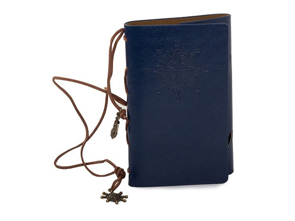 Jurnal de calatorie Vintage, 150x100 mm, A6 - Albastru [2]