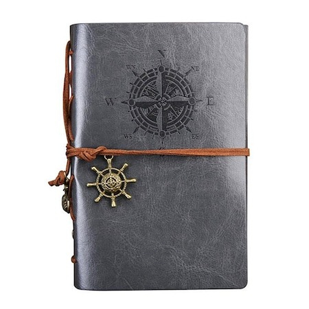 Jurnal de calatorie Vintage, 150x100 mm, A6 - Gri