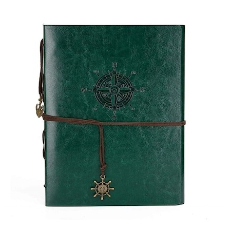 Jurnal de calatorie Vintage, 150x100 mm, A6 - Vernil