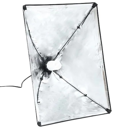 Kit de 2 softboxuri, 2 trepiezi reglabili 200 cm, 2 becuri foto 45W, 2 genti de transport incluse [3]