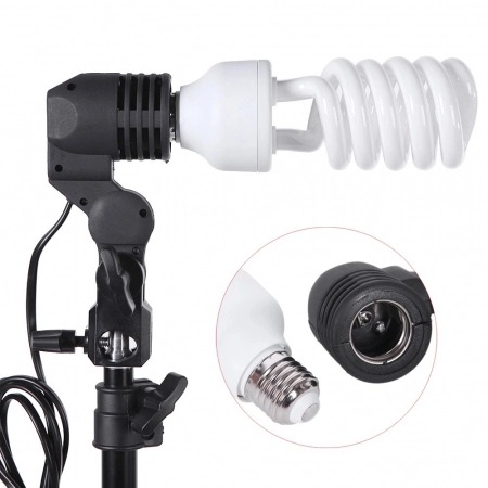 Set iluminat de studio, 2x trepied, 2x becuri 150w 5500k, 2x umbrele de studio si geanta transport [7]