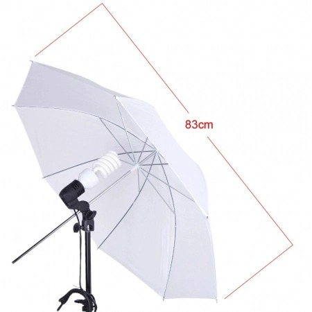 Set iluminat de studio, 2x trepied, 2x becuri 150w 5500k, 2x umbrele de studio si geanta transport [8]