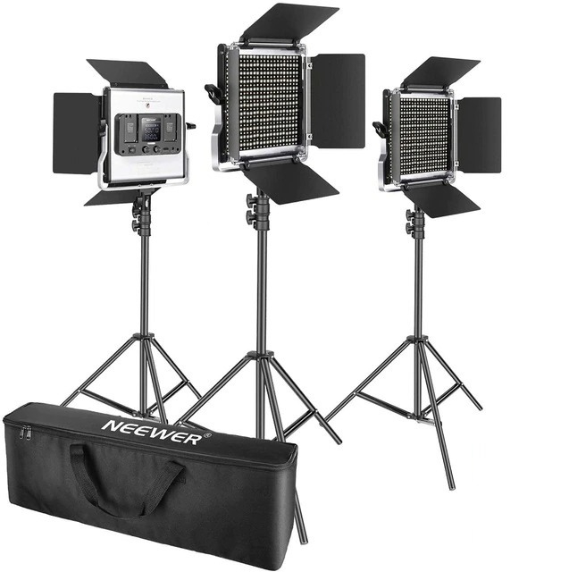 Kit 3 Panouri Neewer RGB,530 LED,trepiezi 200 cm inclusi,geanta transport [9]