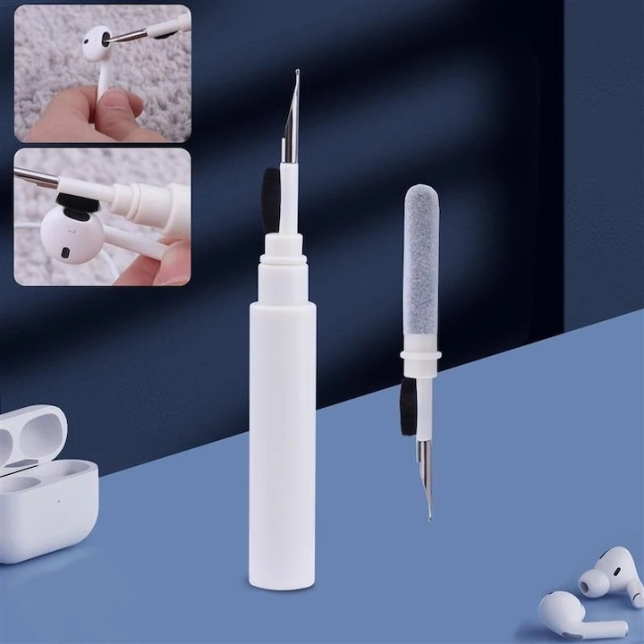 Kit curatare 5 in 1 pentru casti wireless, AirPods, smartphone, tastatura si aparate foto, instrument multifunctional pentru intretinerea dispozitivelor electronice [5]